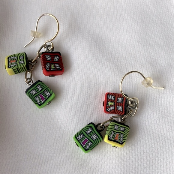Little Houses Earrings - Picture 2 of 5